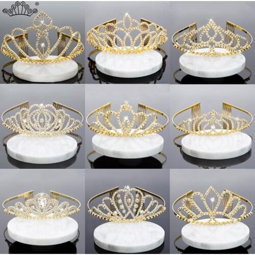 Crystal Rhinestone Tiaras and Crowns Bride tiara Fashion Queen For Wedding Crown Headpiece Wedding Hair Jewelry Accessories