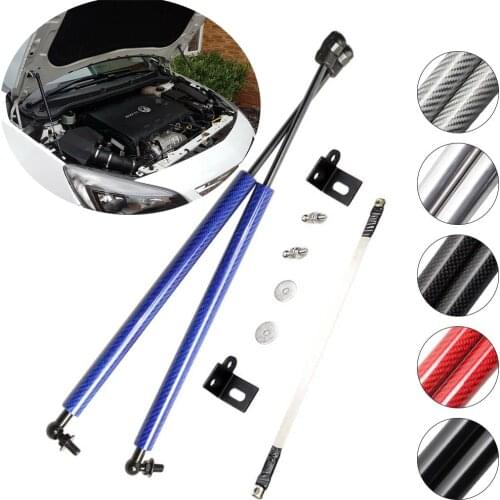 Carbon fiber for Opel Astra K 2015-2020 Buick Excelle XT Holden Astra Front Bonnet Hood Modify Gas Struts Lift Support Dampers