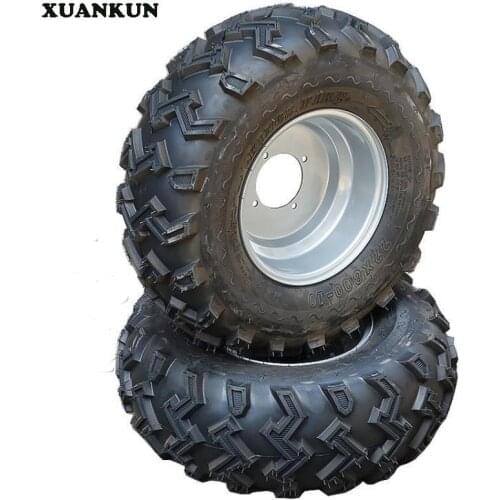 XUANKUN Karting ATV 22X8-10 After 22X11-10 Inch W Pattern Vacuum Tire Wheel Hub Assembly