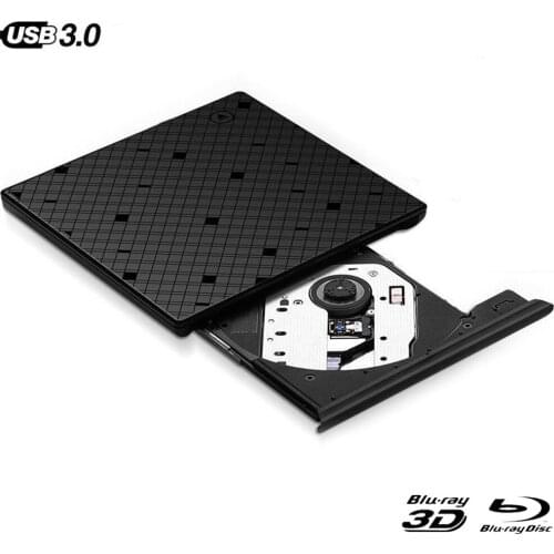 Touch Control USB 3.0 External Optical Drive DVD Burner BD-ROM Blu-ray Player For Windows7/8/10 Laptop PC Macbook Netbook