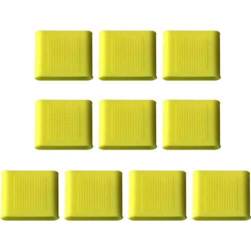 E56D Finger Sleeves, 10 PCS Finger Protector for thumb for Men And Women,Blue/Gray/Green/Pink/Yellow,10 Pcs of Set