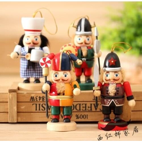 4 pieces/set)Christmas Gift Birthday Gift Home Decoration Small Soldiers Nutcrackers
