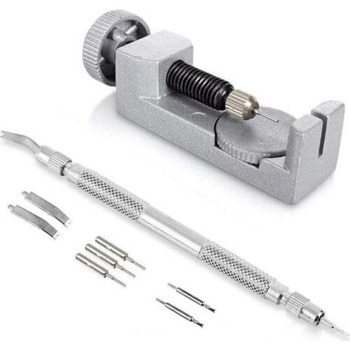 9pcs/set Watch Band Remover Bracelet Link Removal Tool with 3 Pins Watch Repair DIY Battery Changing Tool Kit for Watchmaker