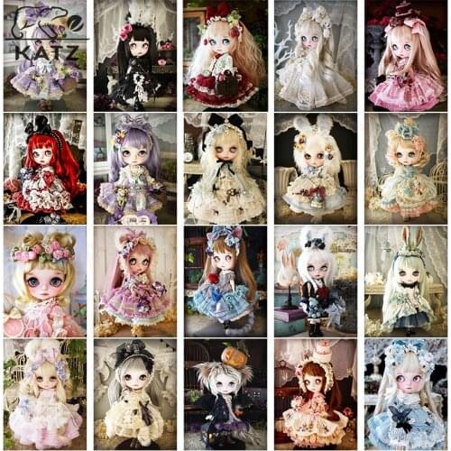 Diamond Painting Girl Doll Big Eyes Princess Picture Embroidery Crossing Children Diy Mosaic Art Cross Stitch Home Decoration