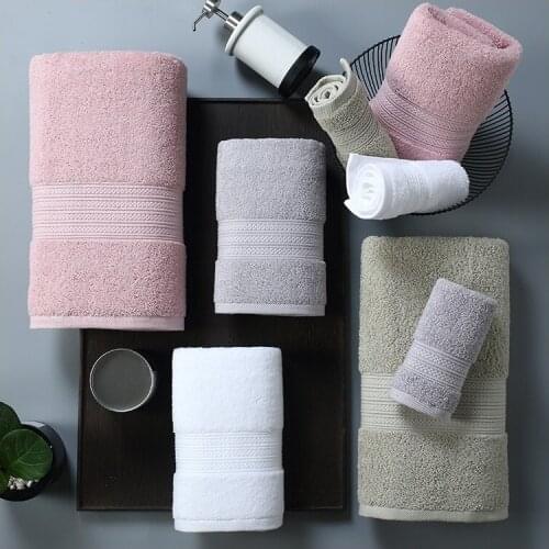 80*150 cm Bath towel Super soft long stapled cotton face towel excellent water-absorbing quality embroidery towel