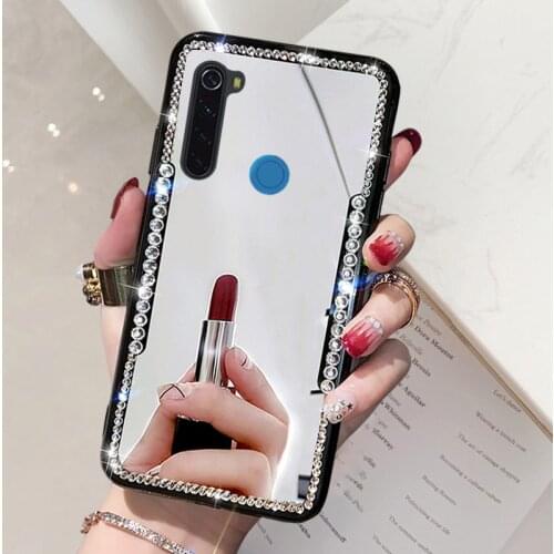 Shiny Diamond Mirror Case For Xiaomi Redmi Note 8 Pro Note 8T Redmi 8 8A Redmi 7 7A 6 6A 5 5A Cover Redmi Note 7 Pro Blind Cover