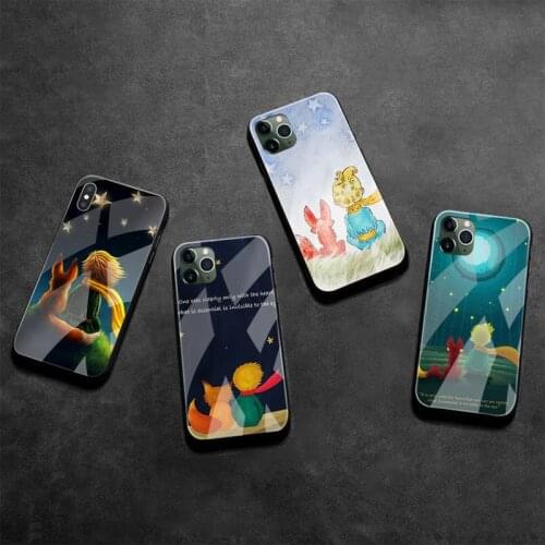 Little prince fox quotes Phone Case Tempered Glass For iPhone 11 Pro XR XS MAX 8 X 7 6S 6 Plus SE 2020 case