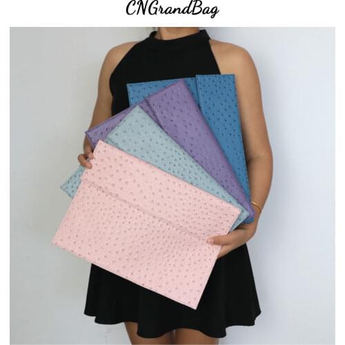 Personalized Ostrich PU Leather Laptop Sleeve for Macbook 13" 15" Air Pro Retina Unisex Computer Bag For Macbook Pouch Bag