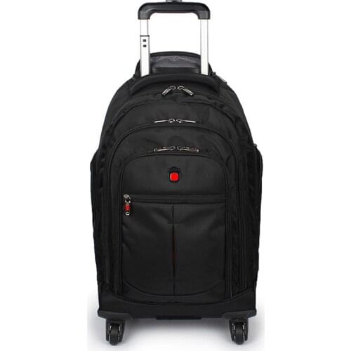 Swiss Brand carry on trolley suitcase bag with wheels travel rolling luggage trolley bag men women fashion boarding large bag