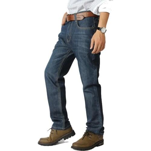 Europe and the United States trend Autumn new Loose Hip Hop Big size jeans Mens Big Pocket jeans More Size 30-46 48 50