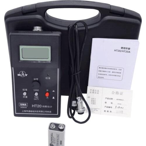 HT20 Tesla/ gauss /Digital Magnetic Flux meter DC 2000mT 100% Genuine gauss /Magnetic Flux meter DC 2000mT