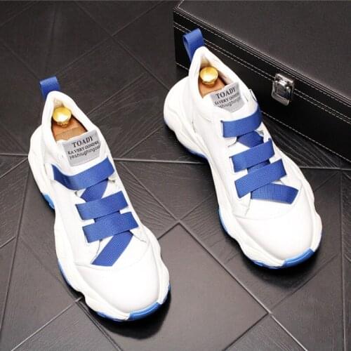 Summer mens loafer shoes fashion breathable white shoes thick-soled inner increase casual shoes trendy male youth high-top shoe