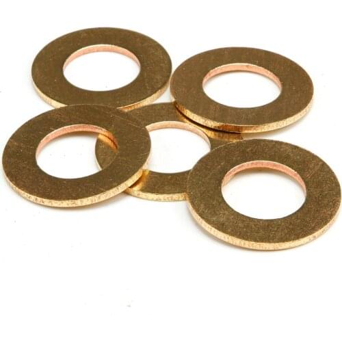 M24x44x2.5 seal plain washers Brass flat washer Copper flat gasket copper gasket copper meson brass seal gasket2/5/10/50pcs