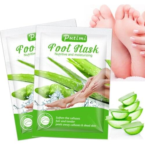 Aloe Vera Foot Peel Mask Remove Dead Skin Heels Foot Peeling Moisturizing Nourishing Legs Exfoliating Socks For Pedicure Socks