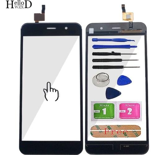 Mobile Touch Screen For Vertex Impres Wolf Touch Screen TouchScreen Digitizer Panel Front Glass Lens Sensor Tools 3M Glue