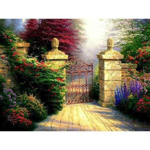 SNAOne Sets Diamond Painting Diy diamond painting Modern Style beautiful house Oil Painting Square Drill Rhinestone Pasted Full