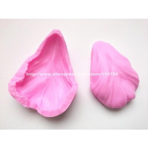 New! Free Shipping Petal Shaped Silicone Press Mold Cake Decoration Fondant Cake 3D Food Grade Silicone Mould 223