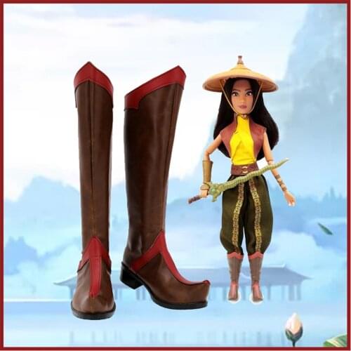 Raya and The Last Dragon Raya Cosplay Shoes Boots Halloween Costumes Accessory Custom Made