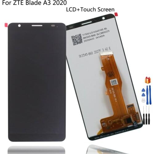 Original For ZTE Blade A3 2020 LCD Display Touch Screen Digitizer Assembly For ZTE A3 2020 LCD Display Repair Phone Parts+Tools