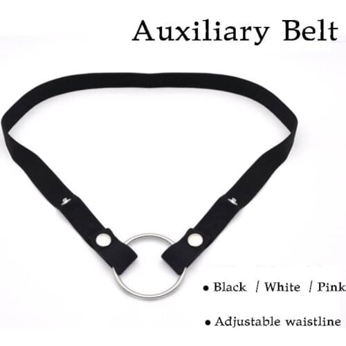 CHASTE BIRD Elastic Band Man Chastity Device Auxiliary Belt Adjustable Rope Scrotum Ring Underwear Woman Lesbian Tools Adult Toy