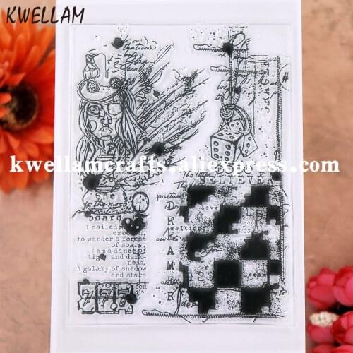 Background Scrapbook photo cards rubber stamp clear stamp transparent stamp KW9112845