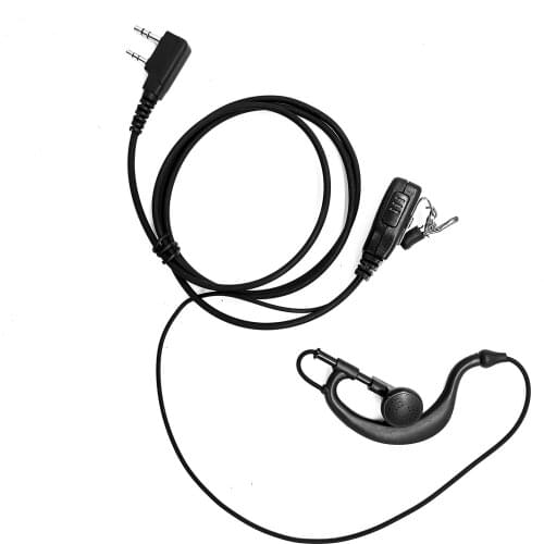 Secur transistor fm and am headset fbi 35mm 25mm 2 pin radio earpiec polic ptt mic voice activated hands free earphone for walki