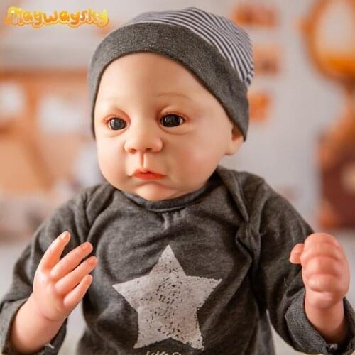 Maywaysky Harlow Realistic 18"Silicone Real Baby Doll For Sale Lifelike Reborn Doll For Kid