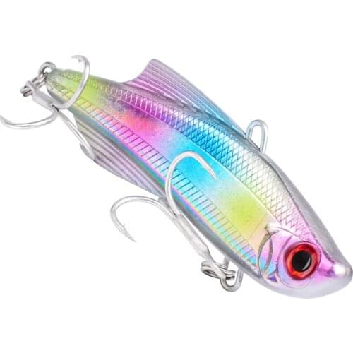 1PC Pencil VIB Fishing Lure 7.3cm 20.5g Sinking Bass Bait Vibra Rattlin 6# Hook Artificial Hard Bait Trout Tackle