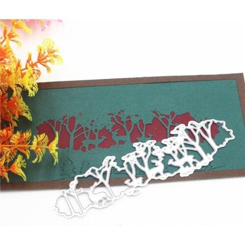 Metal Cutting Die Of Forest Deer Scrapbooking Mold Paper Cards Postcard Handmade Craft Stencil Album Handcraft Embossing Moulds
