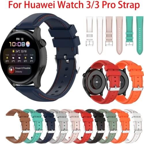 22MM Silicone Band For Huawei Watch 3/3 Pro Strap Smartwatch Accessories Replacement Wrist bracelet correa for Huawei GT 2 Pro