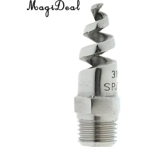 Spiral Jet Cone Atomization Spray Nozzle 1/4' Male 316 Stainless Steel
