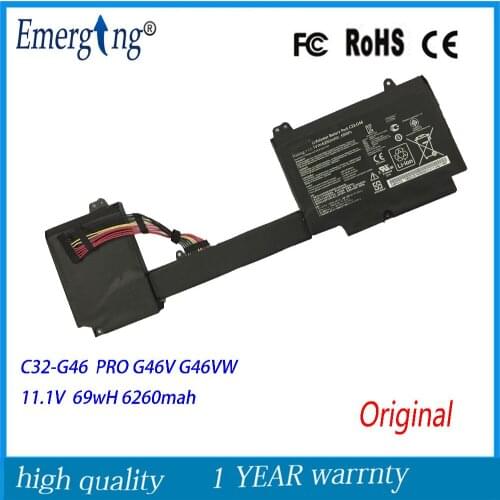 11.1V 69Wh New Original Laptop Battery for ASUS C32-G46 G46 G46V G46VW Ultrabook PRO