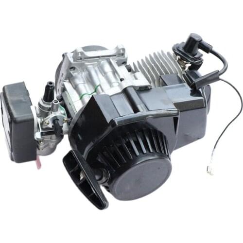 High quality 47cc 49cc Pocket Bike Pull Start Engine For 2 Stroke Mini Go Kart Dirt Bike Petrol Scooter ATV Pocket Bike Motor