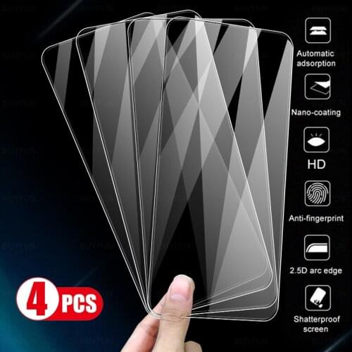 4pcs full cover protective tempered glass for xiaomi focophone poko little poco x3 m3 f2 pro f3 f1 glass screen protectors films