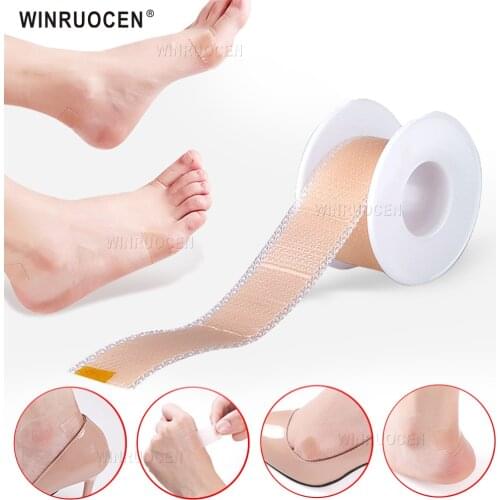1 Piece Anti-Wear Silica Gel Heel Sticker Tape Heel Patch Waterproof First Aid Blister Pedicure Pad Foot Care 100CM Per Roll
