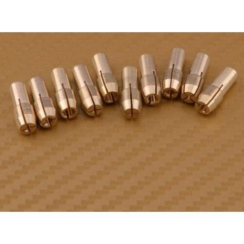 10Pcs 4.8mm Shank 0.5-3.2mm Brass Drill Chuck Collet Bits Fit for Dremel Rotary Tool Accessories