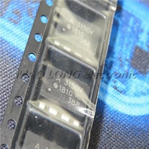 10PCS/LOT HCPL3150 SOP-8 HCPL-3150 SOP A3150V A3150 3150V SOP-8 Optocoupler In Stock