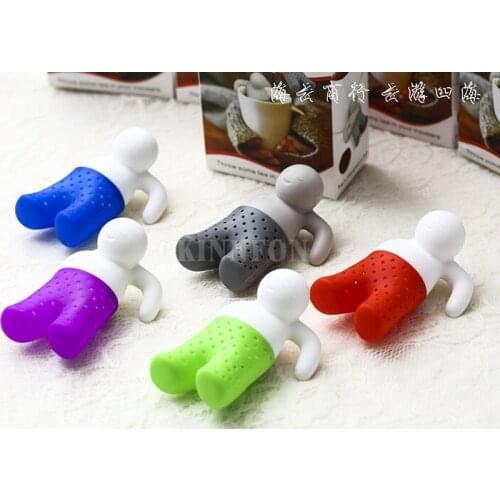 100Pcs/Lot Cartoon Character Tea Leaf Strainer Silicon Filter Rubber Tea Infuser