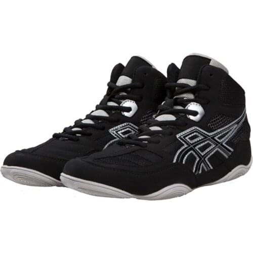 2020 Original Professional Boxing Shoes Men Women Leather Breathable Upper Weightlifting Sneakers Sanda Gym Training Shoes