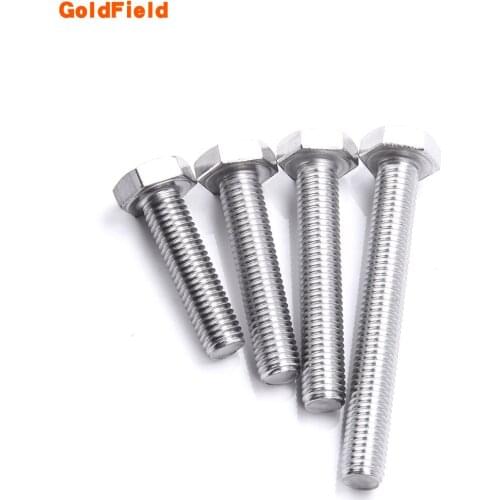 304 stainless steel DIN933 hexagon bolt outside hex screw for food water chemical industry M6 M8