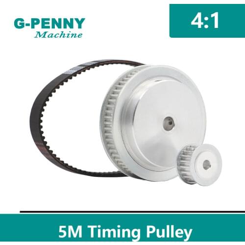 Timing Belt Pulley 5M Reduction 4:1 60teeth 15teeth shaft center distance 80mm Engraving machine accessories - belt gear kit