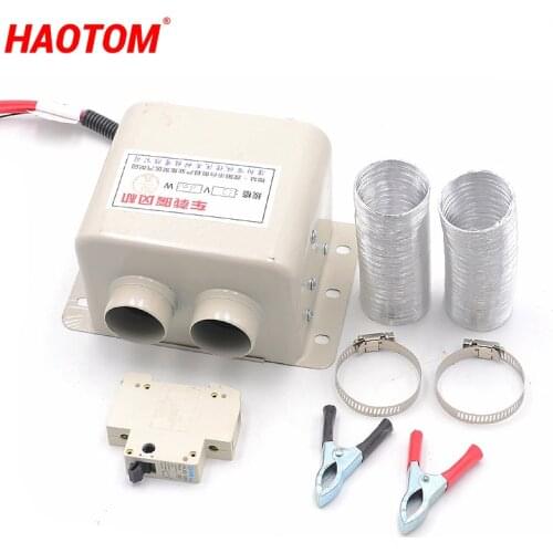 12V/24V Car Heater Fans 600W/800W Car Glass Defroster Window Heater for Winter Auto Air Outlet 2 Warm Interior Dryer Heating