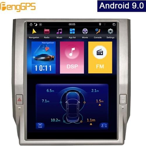 Android 9.0 Tesla Vertical Screen car Player GPS Navigation for Toyota Tundra 2014-2019 Audio Player 12.1 inch
