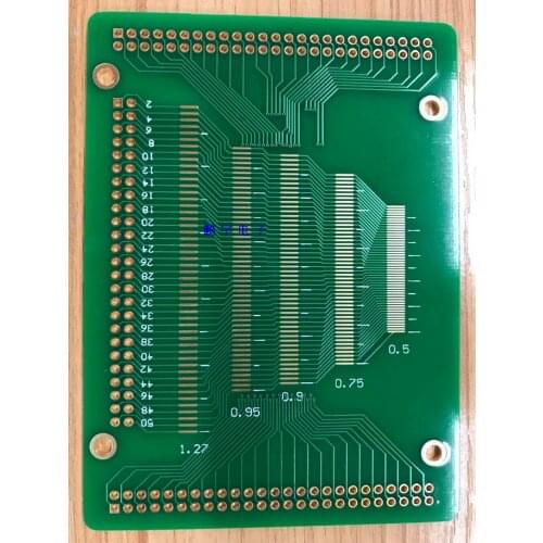 Free shipping 10pc pcb manufactur 50P 0.5 0.6 0.7 0.8 0.85 0.75 0.9 1.27LCM,TFT LCD adapter pcb board