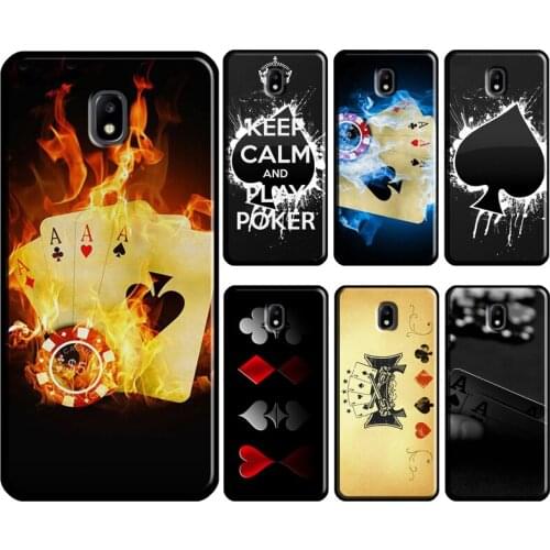 Spades Poker Play Cards Ace Art Case For Samsung Galaxy J4 J6 Plus A6 A7 A8 A9 J8 2018 A3 A5 J3 J7 2017 J1 J5 2016 Cover