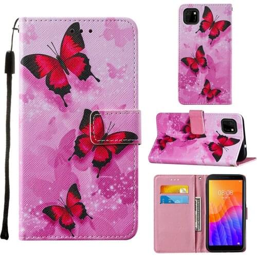 For Huawei Y5p Stand Flip Leather Case Honor 9S Bumper Cover DUA-LX9 DRA-LX9 Beautiful Phone Wallet Cases DUA LX9 DRA Honor9S