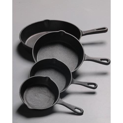 Cast Iron Non-stick 14-20CM Skillet Frying Pan for Gas Induction Cooker Egg Pancake Pot Kitchen&Dining Tools Cookware