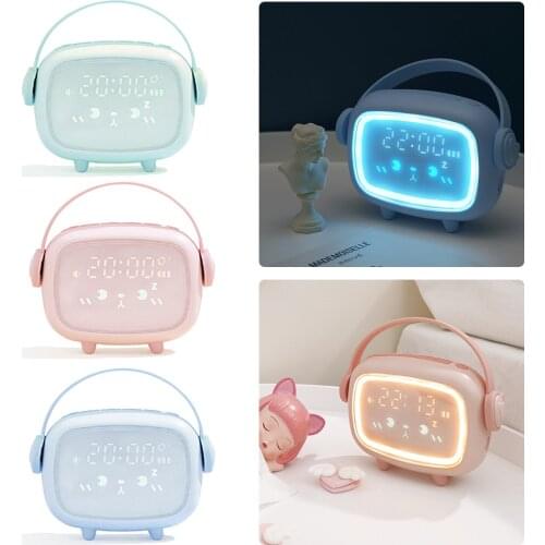 Kids Alarm Clock Night Light Alarm Digital Clock Timing Countdown Alarm Clock LED Smart Alarm Clock Wake Up For Home Decor