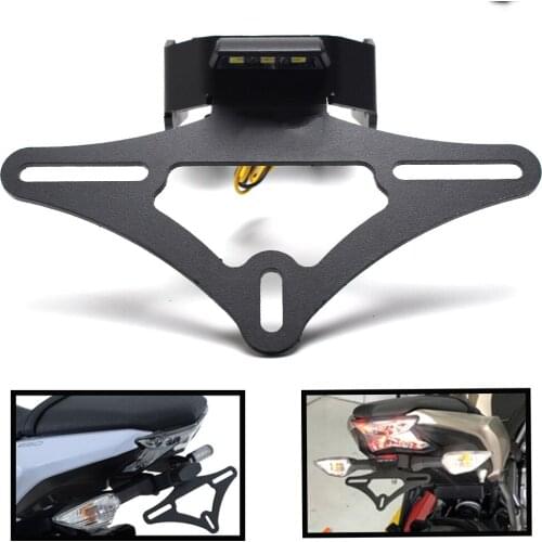 License Plate Holder LED Light for KAWASAKI Z650 NINJA 650 2017 2018 2019 Motorcycle Accessories Tail Tidy Fender Eliminator CNC