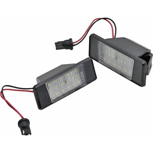 For NIssan Qashqai X-Trail Juke Primera Bright Led License Plate Light Lamp